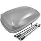 Universal Roof Rack Cross Bars + Cargo Box 120CM Gray
