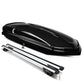 Universal Roof Rack Cross Bars + Cargo Box 135CM Black