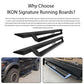 2005-2022 Toyota Tacoma Double Cab IKON V1 Black Running Boards Steel