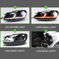 Volkswagen Golf MK6 Red, Silver, and Black Projector with Dynamic Signal LED Headlights (2009 - 2013)