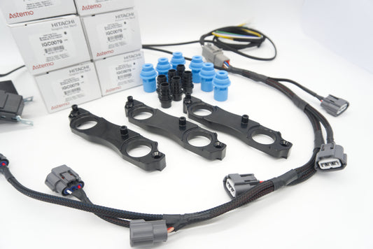 ASE 2JZ 1JZ Nissan R35 Coil Brackets BLACK