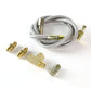 Type 1 Style Oil Feed Line Kit - 90 Degree Hose - 4AN