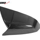 2021-2025 Tesla Model S Gloss Black Side Mirror Cover Dry Carbon Fiber