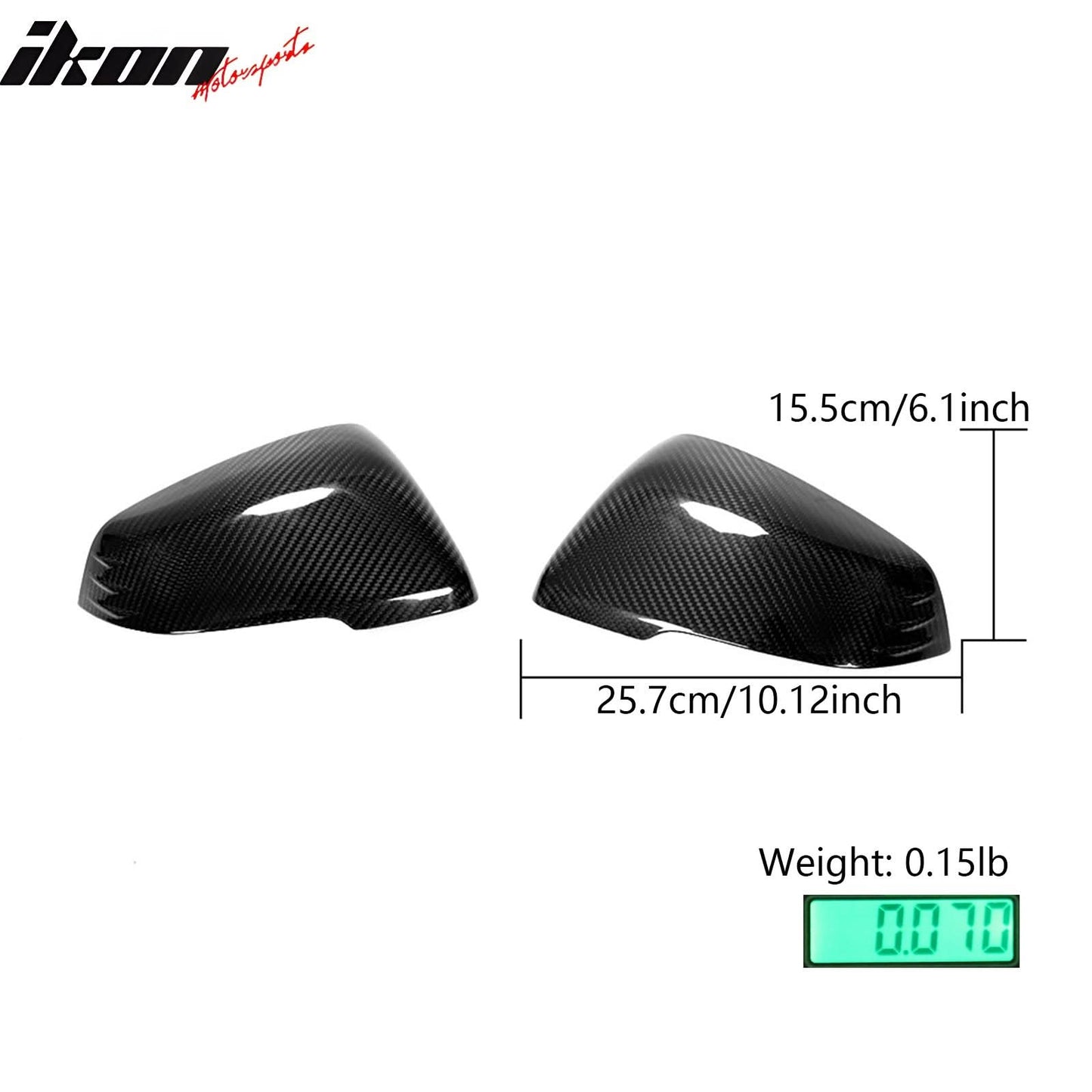 2020-2025 Toyota GR Supra A90 Mirror Covers Cap Gloss Dry Carbon Fiber