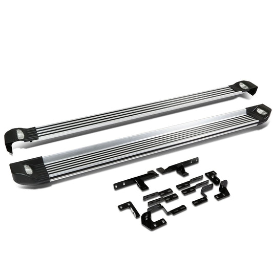 2008-2013 Toyota Highlander LED Running Boards Aluminum Black