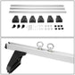 Universal 58" Aluminum Roof Rack Kit - Silver