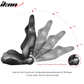 Universal Black Racing Seat with Dual Sliders PU Carbon Leather