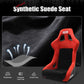 Universal Racing Bucket Seats W/4 Point 3" Belt Harness Grey