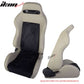 One Pair of Racing Seats Black Gray w/ Slider