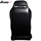One Pair of Racing Seats JDM Black PVC Leather w/ Yellow Stitch