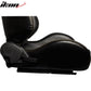 One Pair of Racing Seats JDM Black PVC Leather w/ Yellow Stitch
