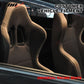 Universal JDM Style Black Gunmetal Racing Seats Cloth