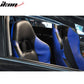 Universal Black Blue PVC Leather Passenger Side Racing Seats Slider