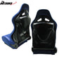 Universal JDM Sport Blue Racing Bucket Seats Cloth