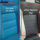 Universal X2 Reclinable Honeycomb Racing Seat + Dual Slider PU Leather