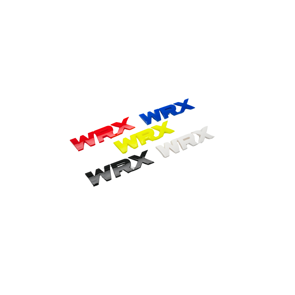 Racing Art WRX Grille Emblem w/ Multiple Color Available [Universal]