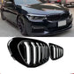 Gloss Black Double Slat Kidney Grille for BMW 5 Series G30 G31 520i 530i 540i M5 (2017–2020) – Front Racing Grilles Upgrade