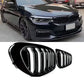 Gloss Black Double Slat Kidney Grille for BMW 5 Series G30 G31 520i 530i 540i M5 (2017–2020) – Front Racing Grilles Upgrade