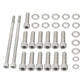 Chevy LS / LSX V8 Stainless Steel Oil Pan Bolt Kit for LS1 / LS2 / LS3 / LS6 / LS7 & Vortec 4.8L / 5.3L / 6.0L / 6.2L Truck Engines (Gen III / Gen IV)