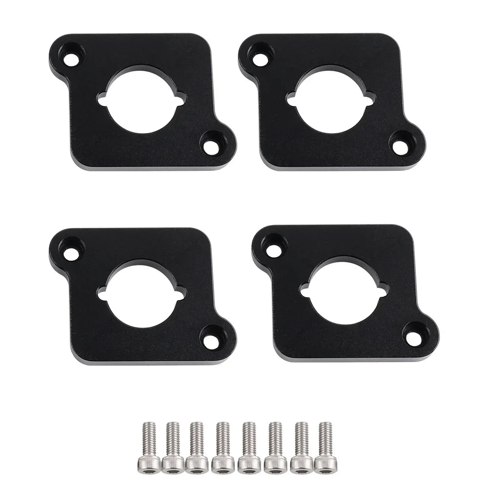 VW / Audi 1.8T 20V to 2.0 TFSI / R8 Coilpack Adapter Plate Set Billet Aluminum (Silver) for A3 / S3 / A4 / A6 / TT MK1 / Golf MK4 / GTI / Jetta / Beetle / Passat 1996 - 2011