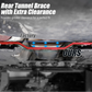 VW MQB Platform 8mm Billet Aluminium Rear Tunnel Brace for Golf MK7 / MK8 / Passat B8 / Jetta / Arteon / T-Roc / Taos & Audi A3 8V / 8Y / Q2 & SEAT Leon / Ateca / Formentor & Skoda Octavia / Superb / Karoq (FWD / AWD / Replaces 5Q0802128)