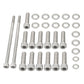 Chevy LS / LSX V8 Stainless Steel Oil Pan Bolt Kit for LS1 / LS2 / LS3 / LS6 / LS7 & Vortec 4.8L / 5.3L / 6.0L / 6.2L Truck Engines (Gen III / Gen IV)
