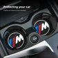 BMW Silicone Anti-Slip Car Coaster / Cup Mat 2-Piece Set for 1 / 3 / 4 / 5 Series, X3 / X5 / X7 (F20 / F40 / G01 / G02 / G05 / G22 / G30 / G32)