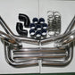Universal 2.5" Aluminium Turbo Intercooler Piping Kit with Silicone Couplers, U-Pipe & Stainless Steel T-Bolt Clamps
