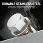 VW Golf / Passat / Tiguan / Audi A3 A4 A5 A6 TT Stainless Steel Magnetic Differential Drain Plug M10x1.0 N90281802 2000 - 2017