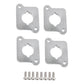 VW / Audi 1.8T 20V to 2.0 TFSI / R8 Coilpack Adapter Plate Set Billet Aluminum (Frosted Silver) for A3 / S3 / A4 / A6 / TT MK1 / Golf MK4 / GTI / Jetta / Beetle / Passat 1996 - 2011