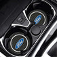 Ford Silicone Anti-Slip Car Coaster / Cup Mat for Focus MK2 / MK3 / MK4 / MK5, Fiesta MK7, Mondeo MK4 & Fusion (1-2 Piece Set)