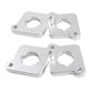 VW / Audi 1.8T 20V to 2.0 TFSI / R8 Coilpack Adapter Plate Set Billet Aluminum (Frosted Silver) for A3 / S3 / A4 / A6 / TT MK1 / Golf MK4 / GTI / Jetta / Beetle / Passat 1996 - 2011