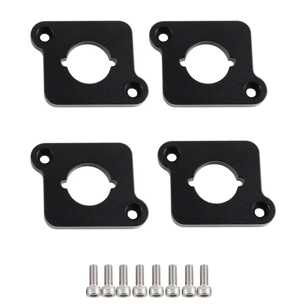 VW / Audi 1.8T 20V to 2.0 TFSI / R8 Coilpack Adapter Plate Set Billet Aluminum (Frosted Silver) for A3 / S3 / A4 / A6 / TT MK1 / Golf MK4 / GTI / Jetta / Beetle / Passat 1996 - 2011