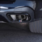 BMW X7 Black Knight Style Exhaust Tip Tail Throat Decorative Cover (Single Hole / Outer Frame)