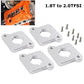 VW / Audi 1.8T 20V to 2.0 TFSI / R8 Coilpack Adapter Plate Set Billet Aluminum (Frosted Silver) for A3 / S3 / A4 / A6 / TT MK1 / Golf MK4 / GTI / Jetta / Beetle / Passat 1996 - 2011