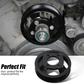 BMW M54 M52TU Aluminum Water Pump & Power Steering Pulley Kit – E46 E39 E38 X3 X5