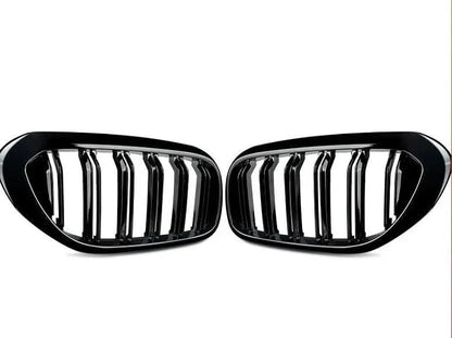 Gloss Black Double Slat Kidney Grille for BMW 5 Series G30 G31 520i 530i 540i M5 (2017–2020) – Front Racing Grilles Upgrade