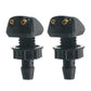 Universal BMW Front Windshield Washer Jet Nozzle Set (2-Piece, Fits Most BMW Models Including E30 / E34 / E36 / E39 / E46 / E53 X5 / E60 / E87 / E90 / E91 / E92 / E93 / F10 / F20 / F30 / M3 / M4 / M5)