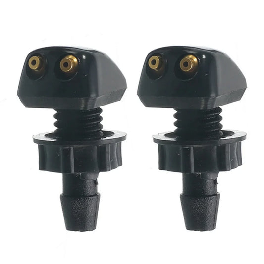 Universal BMW Front Windshield Washer Jet Nozzle Set (2-Piece, Fits Most BMW Models Including E30 / E34 / E36 / E39 / E46 / E53 X5 / E60 / E87 / E90 / E91 / E92 / E93 / F10 / F20 / F30 / M3 / M4 / M5)