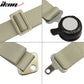 Pair Of White Light Silver 4 Point Harness Camlock Racing Seat Belts