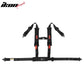 Universal 2" Wide 4 Point Buckle Racing Seat Belt Harness Nylon Black