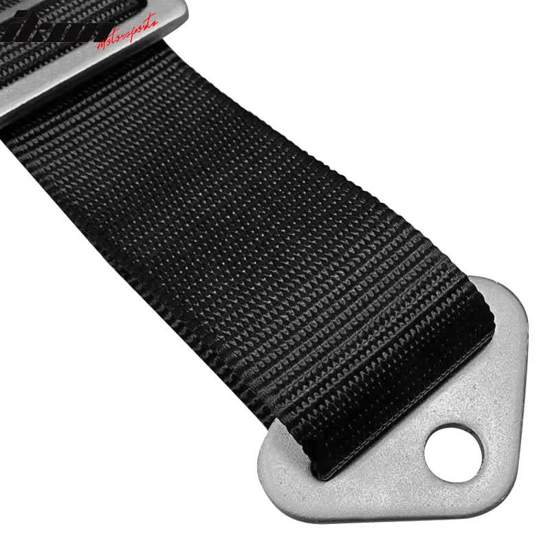 Universal Black 2" 5th Cam-lock Seat Belt Harness Nylon