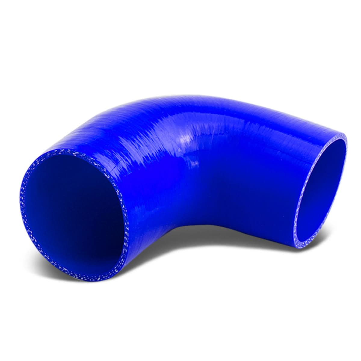 3-Ply Silicone Reducer Hose 1.25" to 1.50" 90 Degree Blue