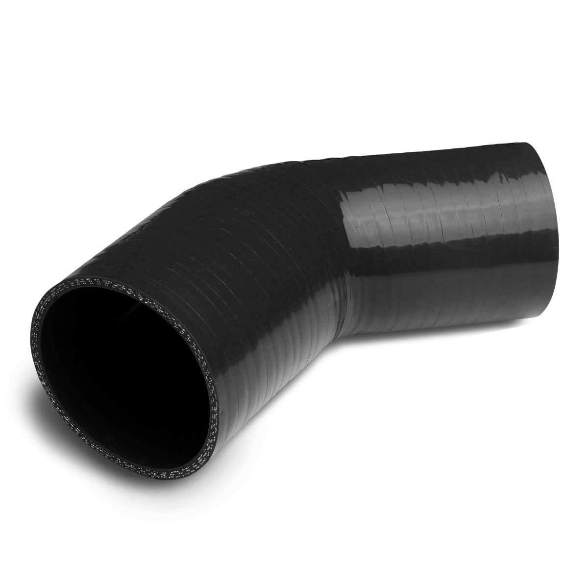 2.00" to 2.25" 45 Degree Silicone Reducer Hose 3-Ply Black