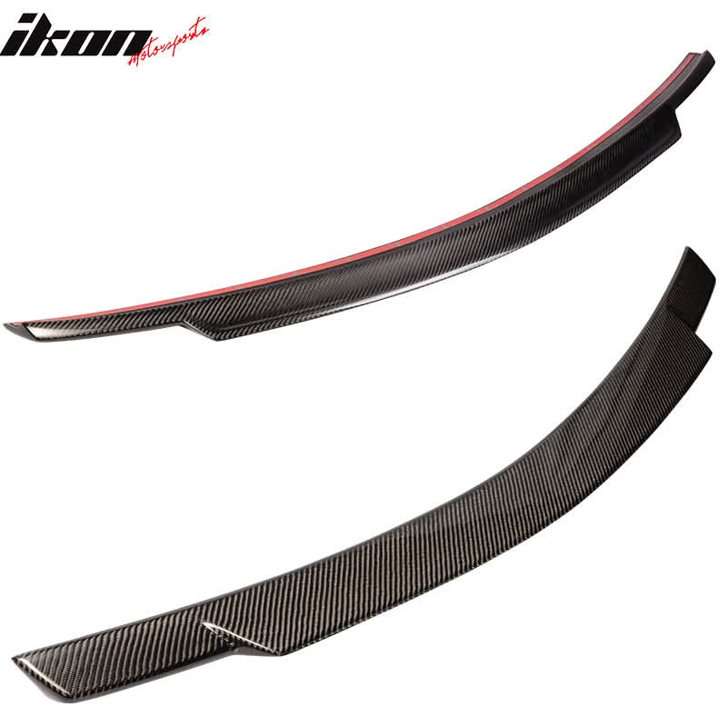 2008-2014 Benz C-Class W204 Sedan V Style Carbon Fiber Trunk Spoiler