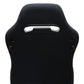Adjustable Black Luxury Racing Lowered SR3 CONFETTI Style Velvet Seat w/ Sliders