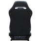 Adjustable Black Luxury Racing Lowered SR3 CONFETTI Style Velvet Seat w/ Sliders