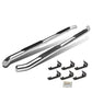 2007-2016 Chevrolet Silverado HD 3" Round Nerf Bars - Silver