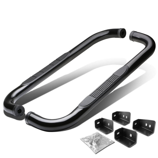 99-16 Chevrolet Silverado Standard Cab 3" Round Nerf Bars Black