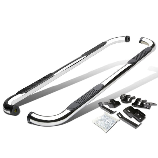09-15 Dodge RAM 1500 2500 3500 Crew Cab 3" Round Nerf Bars Silver